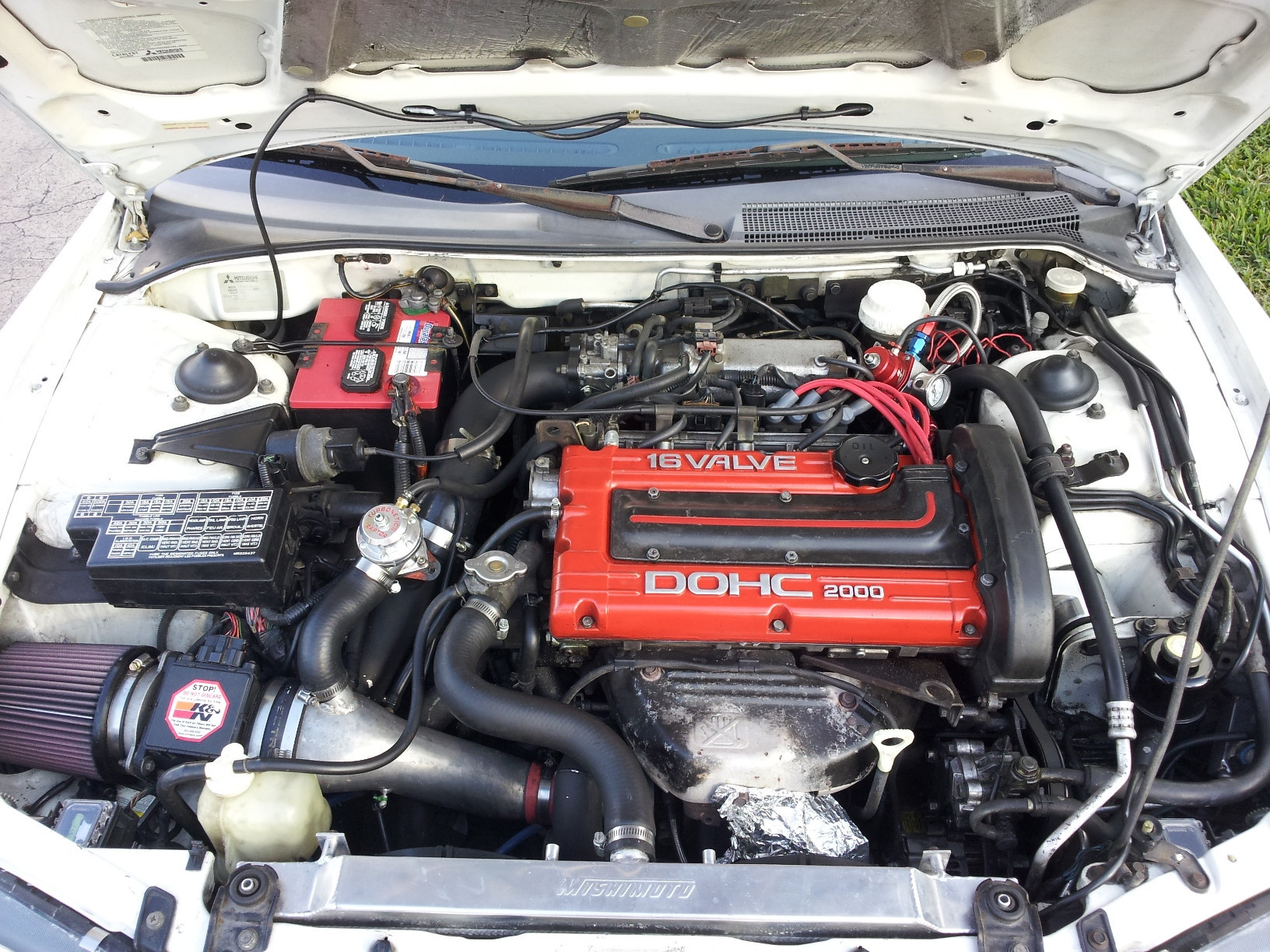 Alu waterradiator MISHIMOTO Mitsubishi Eclipse 2G (1995-1999) - MIM-RAD-ECL-95T - MMRAD-ECL-95T - 3666618727226
