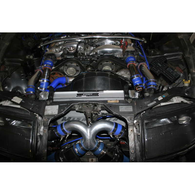 Radiator de apă din aluminiu MISHIMOTO pentru Nissan 300ZX Turbo Z33 (1990-1996) - MIM-RAD-300ZX-90T - MMRAD-300ZX-90T - 3666618727462