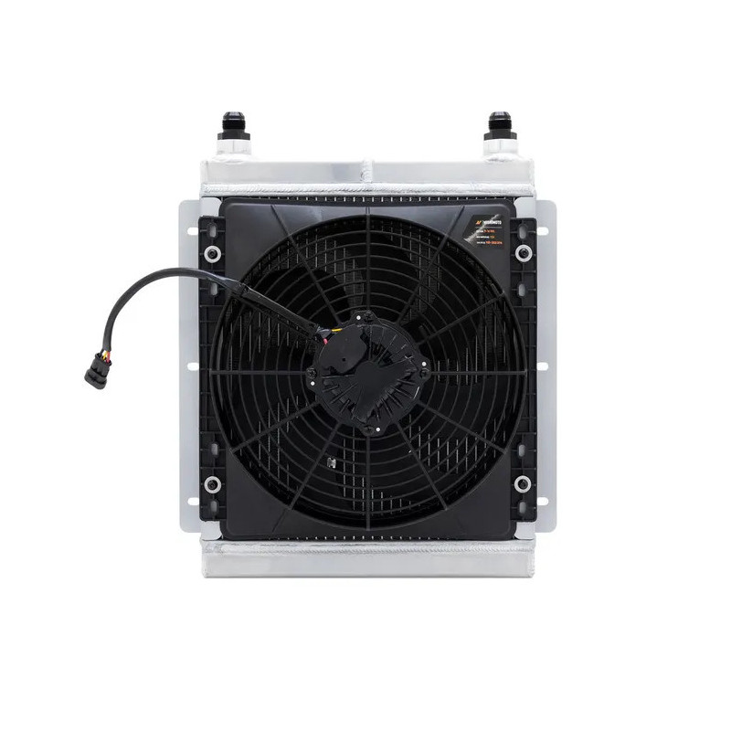 Water-, olie- en universele radiator MISHIMOTO met ventilator - MIM-HE-UNI-BRLS-K - MMHE-UNI-BRLS-K - 3666618727486