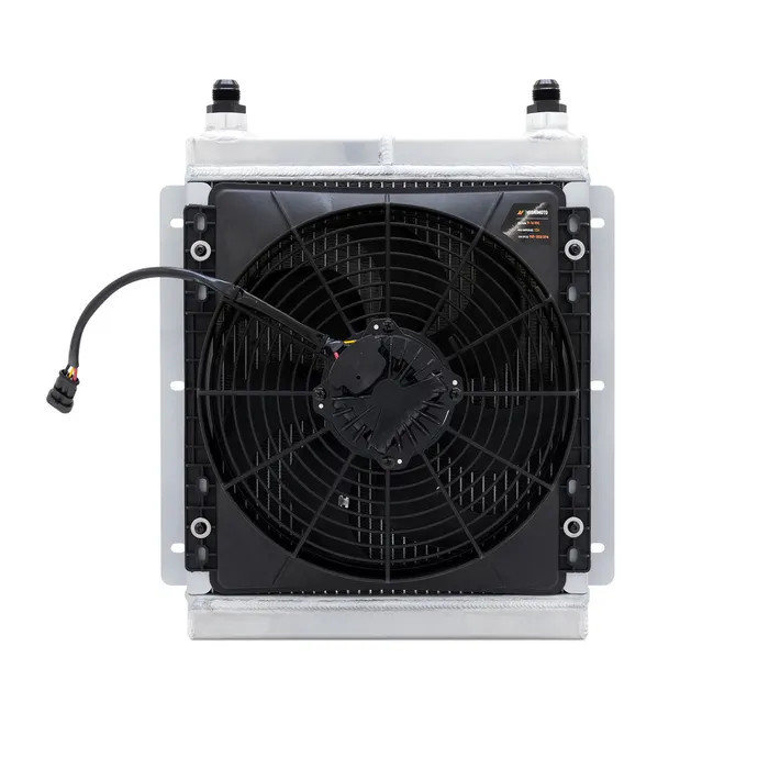 Water-, olie- en universele radiator MISHIMOTO met ventilator - MIM-HE-UNI-BRLS-K - MMHE-UNI-BRLS-K - 3666618727486