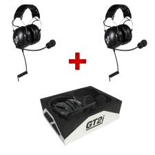 Pack communicazione 2x cuffie GT2i Pro 2 (connessione Stilo / Peltor) + supporto Kielder® offerto