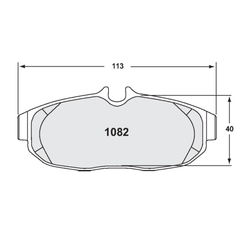 PFC 1082 Z-RATED remblokken achter Mustang GT500 - PFC-1082-10 - 1082.10 - 3661768584729
