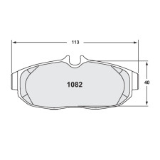 PFC 1082 Z-RATED remblokken achter Mustang GT500 - PFC-1082-10 - 1082.10 - 3661768584729