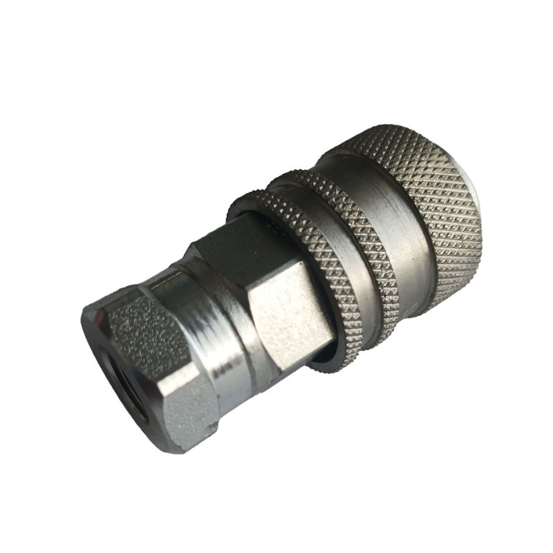 Connettore Aeroquip FD90 NPTF 1/8x27 femmina corpo acciaio guarnizioni Buna per prelevio di carburante FIA - DIV-FBM3081 - FBM3081