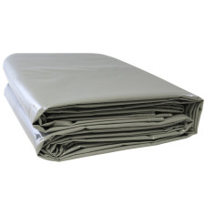 Bâche de sol 3,2x6,2M PVC 700gr/m² Gris