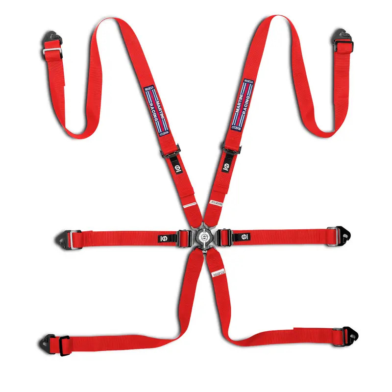 Cintura 6 punti Sparco Martini Racing Competition H-2 Pull Down FIA - BRN0040D0MR.N - BRN0040D0K0100N