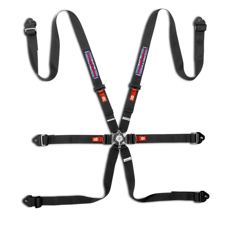 Sparco Martini Racing Competition H-2 Pull Down FIA 6-point harness - BRN0040D0MR.R - BRN0040D0R0100N