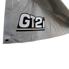 GT2i tarpaulin / floor protection 3,2x3,2m PVC 700gr gray