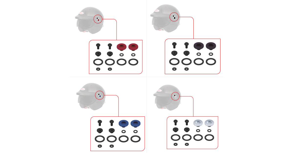Pivot kit for Bell M10 visor