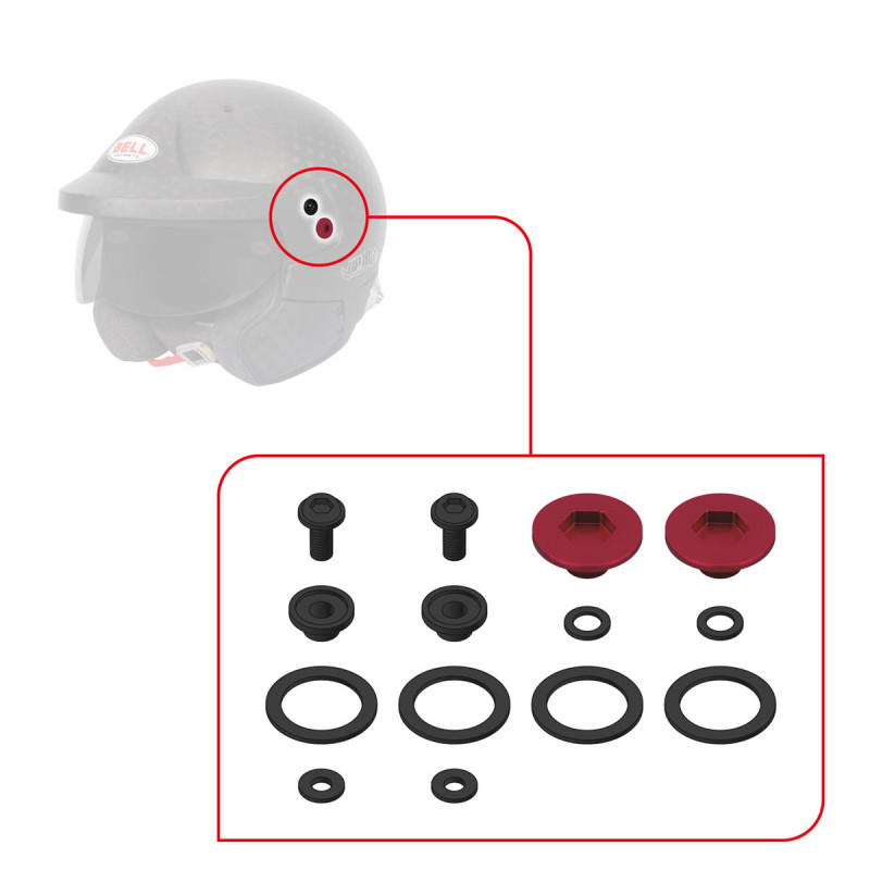Kit visserie pour visière Bell M10 - BEL-KIT-VIS-M10.R - 2020203