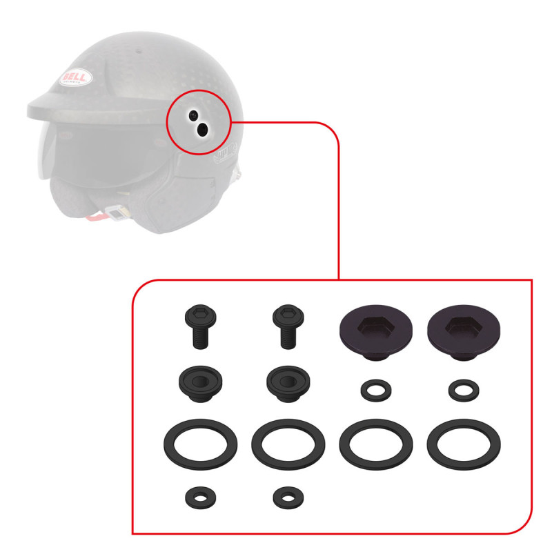 Kit viti per visiera Bell M10 - BEL-KIT-VIS-M10.R - 2020203