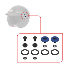 Pivot kit for Bell M10 visor