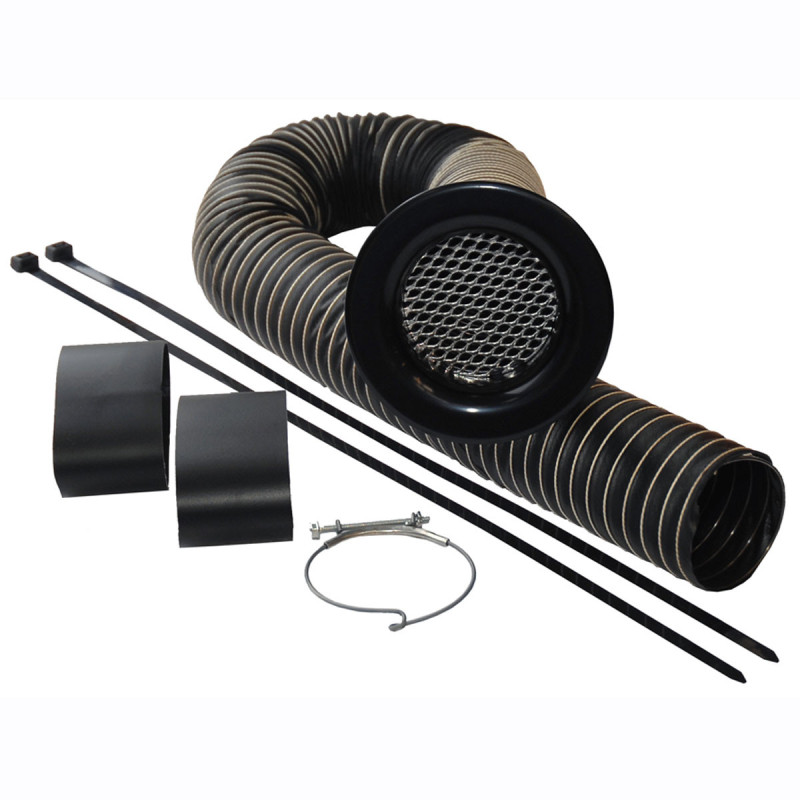 Revotec luchttoevoerset 102mm zwart - REN-CAF102-N - CAF102BLK - 3661768001211