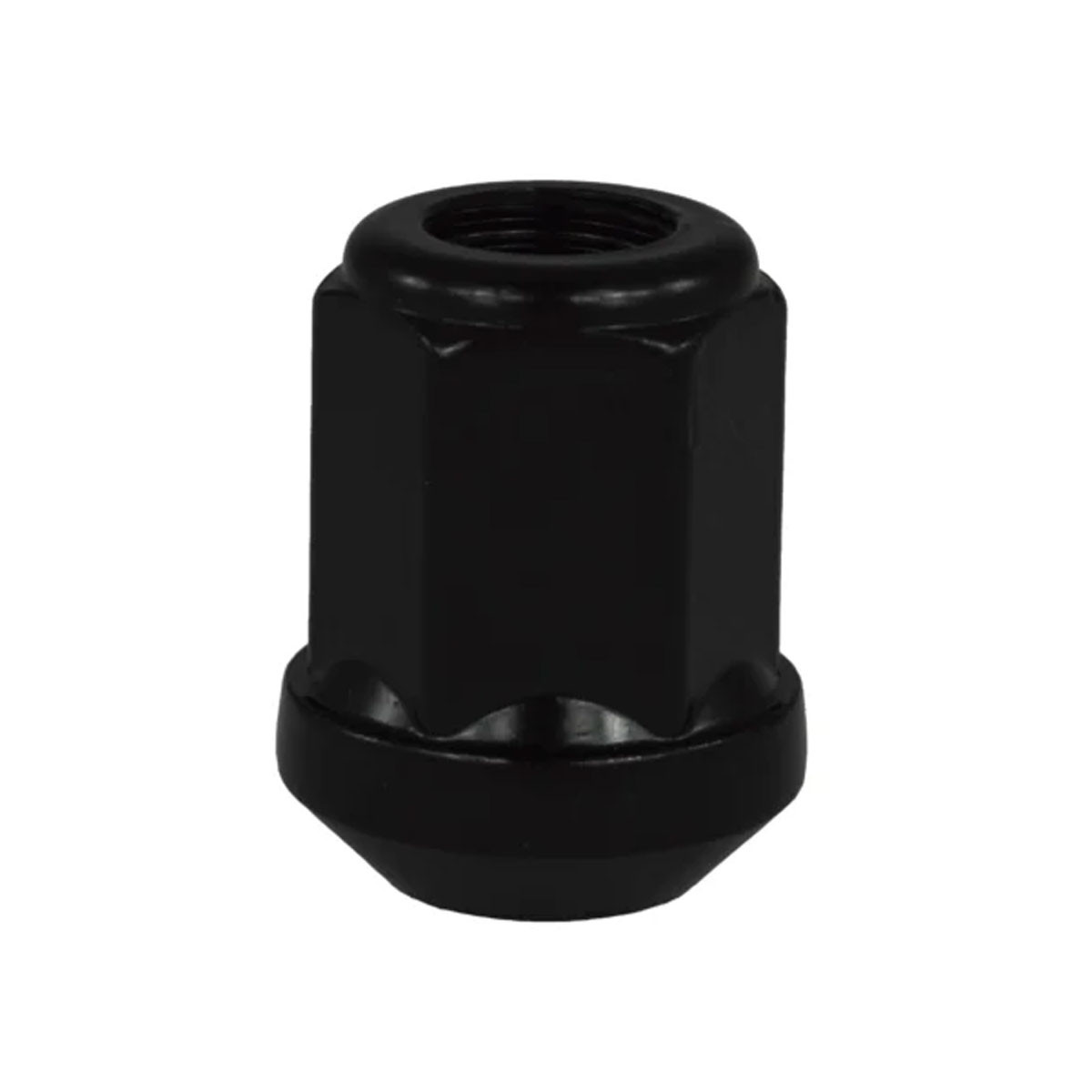 EVO Corse nut black zinc-plated steel 12x125 key 19 cone 90° L31mm open - EVO-CM0750990040 - CM0750990040 - 3666618144962