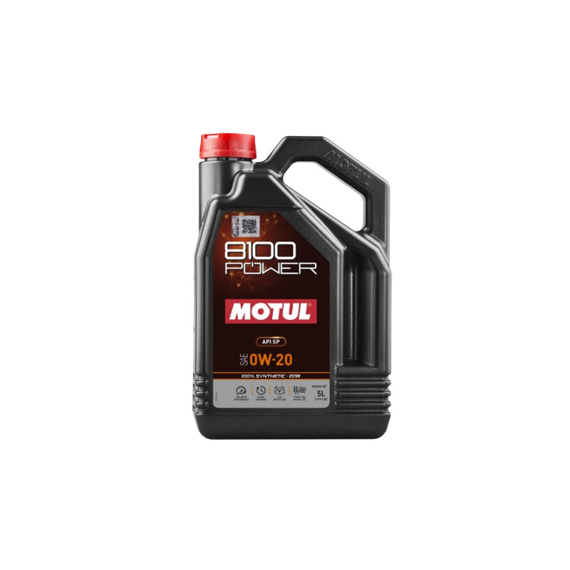 Motorolie MOTUL 8100 POWER 0W-20 5L - MOT-81POW-0W20-5 - 111799 - 3374650344089