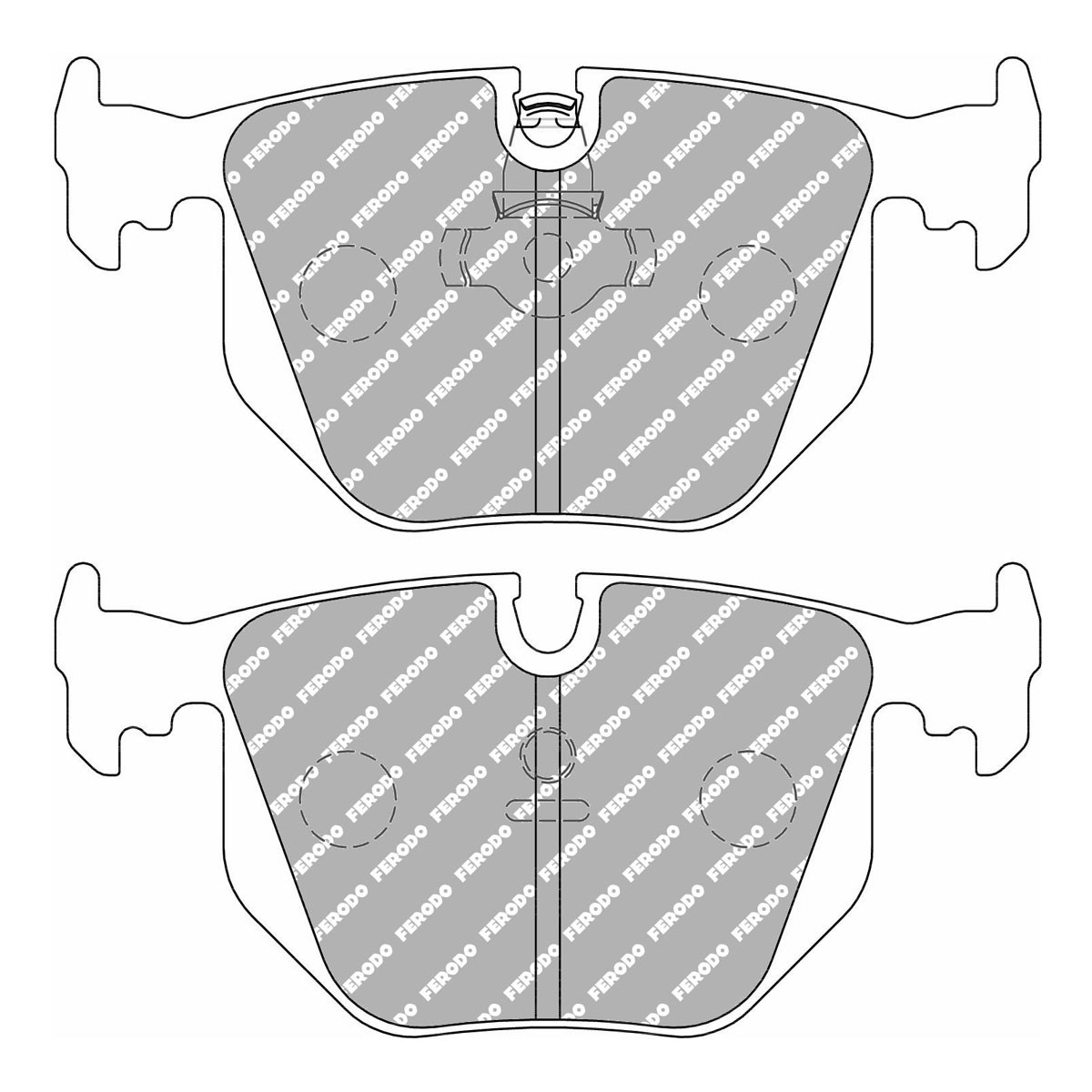 Plăcuțe de frână Ferodo DS 1.11 spate pentru BMW E38 - F-CP1483W - FCP1483W - 3661768787717