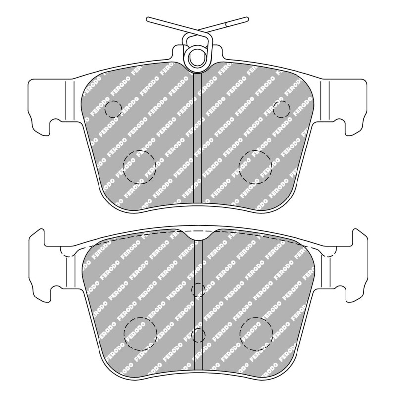 Remblokken FERODO DS 1.11 achter VW GOLF 7 GTI - F-CP4697W - FCP4697W - 3661768788721