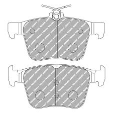 Remblokken FERODO DS 1.11 achter VW GOLF 7 GTI - F-CP4697W - FCP4697W - 3661768788721