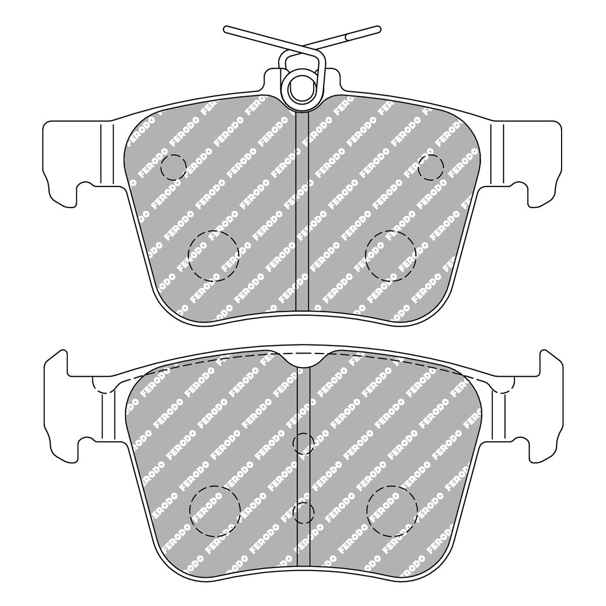 Plaquettes de frein Ferodo DS 1.11 arrière Volkswagen Golf 7 GTI - F-CP4697W - FCP4697W - 3661768788721
