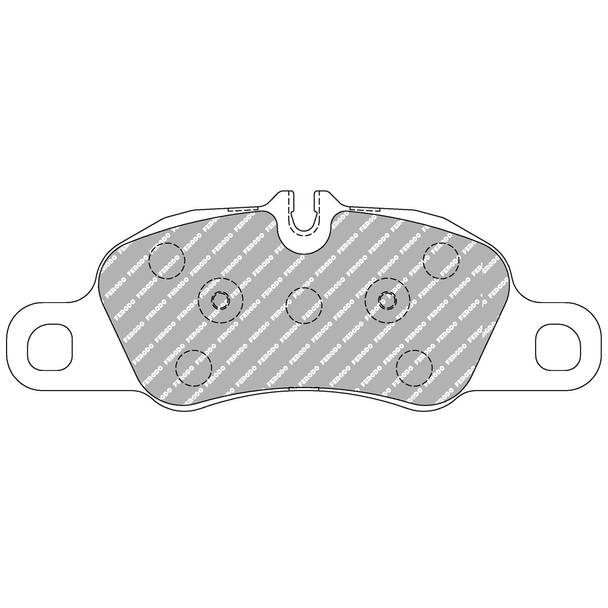 Pastiglie freno Ferodo DS 1.11 anteriore Porsche 911 997 / Baxster 981 - F-CP4805W - FCP4805W - 3661768788790