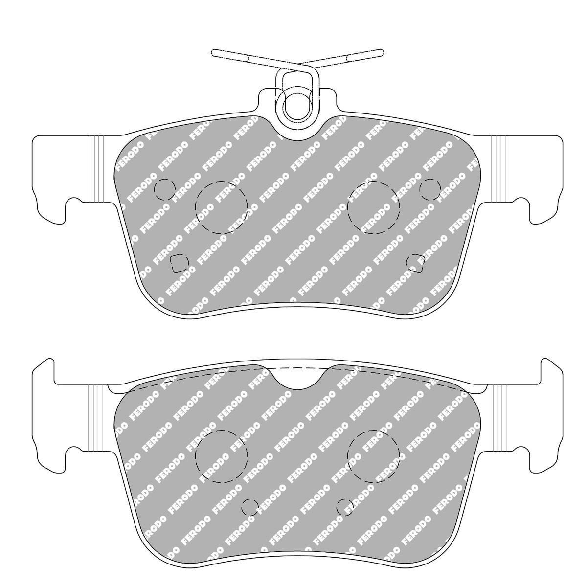 Ferodo DS 1.11 rear brake pads HONDA Civix X - F-CP5086W - FCP5086W - 3661768788974