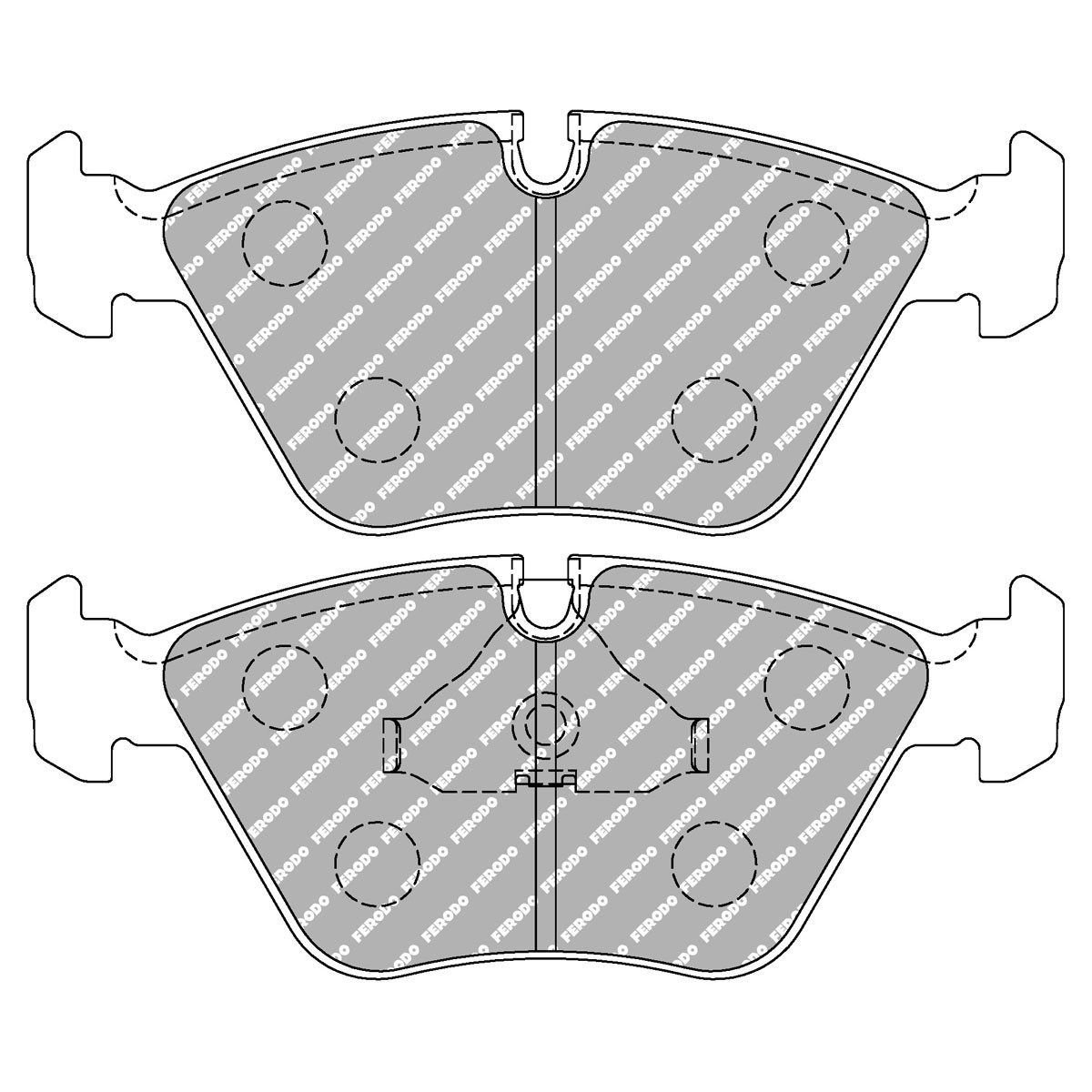 Plăcuțe de frână Ferodo DS 1.11 față pentru BMW E36 M3/Z3/E34 - F-CP779W - FCP779W - 3661768789155