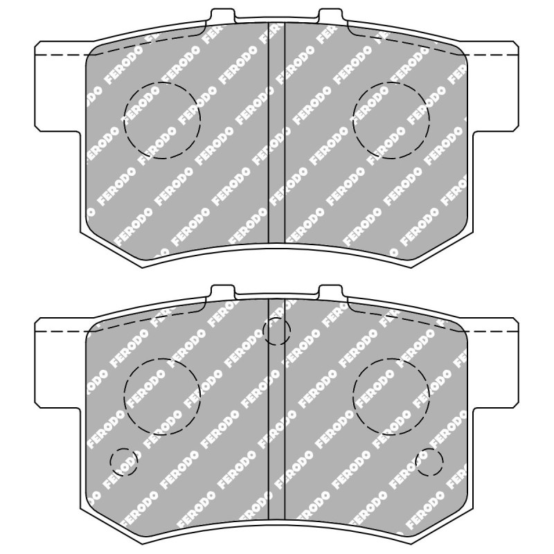 Remblokken FERODO DS 1.11 achter HONDA S2000 - F-CP956W - FCP956W - 3661768789261
