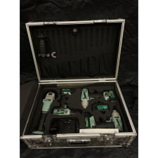 Kielder® koffer + slagmoersleutel 1/2"+3/8" + slijpmachine + boormachine Gereviseerd - KWT-008-CPKF7EU-OC - KWT-008-CPKF7EU-OC - 3666618797113