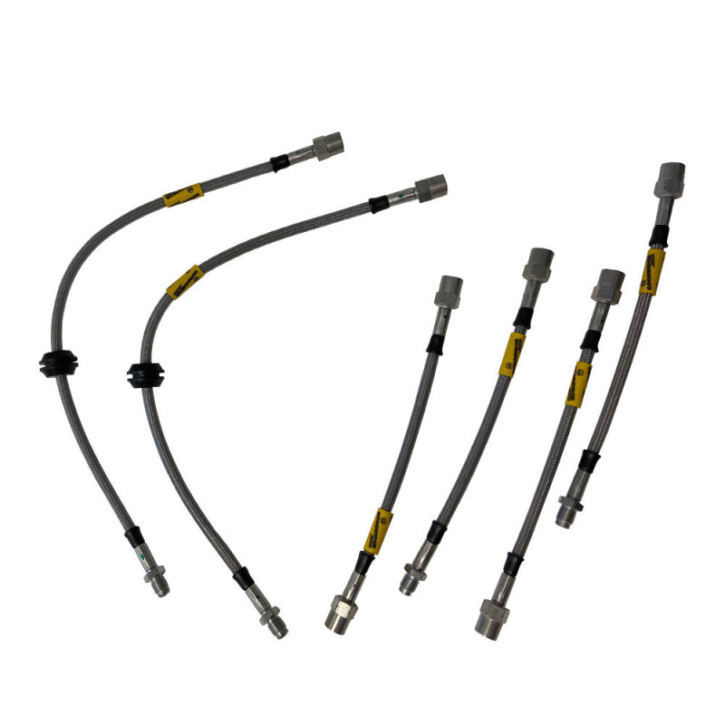 Goodridge Aviation Brake Hoses for Abarth 500/595/695 (2008-2024) - G-TFT0658-6P - SFT0658-6F-TUV - 3661768317082