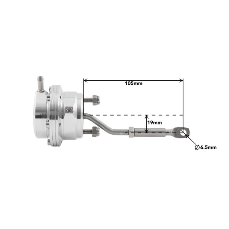 Wastegate Forge pour turbo Garett GT28RS - FO-FMACGGT.P.15 - FMACGGT-PIS-YEL