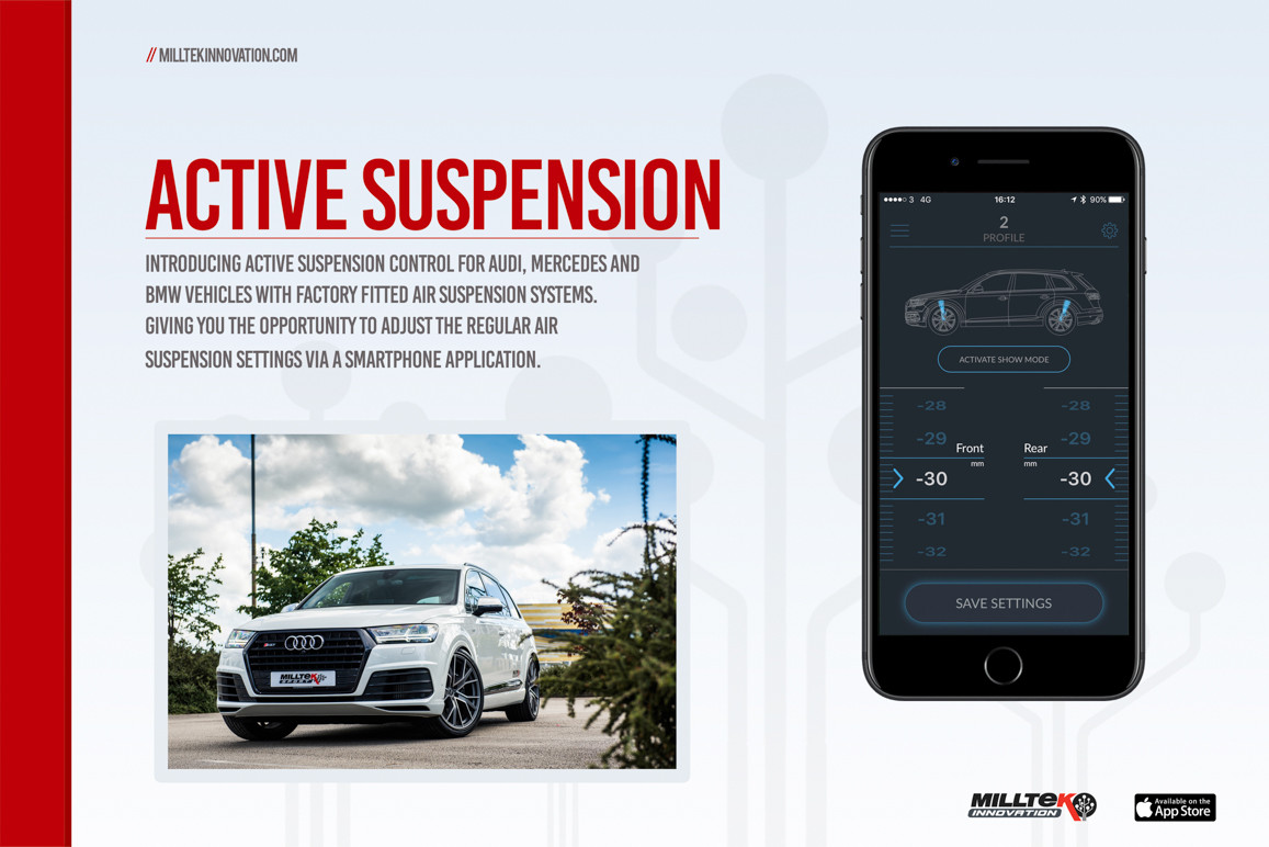 Milltek SSXAU764 Active Suspension Control System (avec Module Bluetooth + Cablage) Modèles restylés - MLK-SSXAU764 - SSXAU764