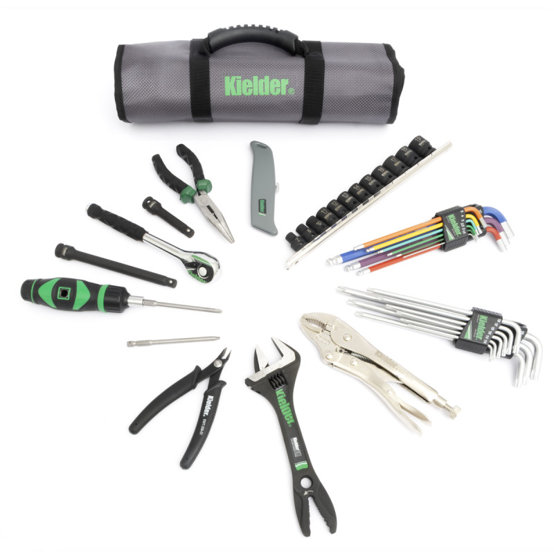 Trusă completă de scule manuale Kielder pentru mecanici (40 de piese, 3/8") - KWT-250-01 - KWT-250-01 - 5060441194916