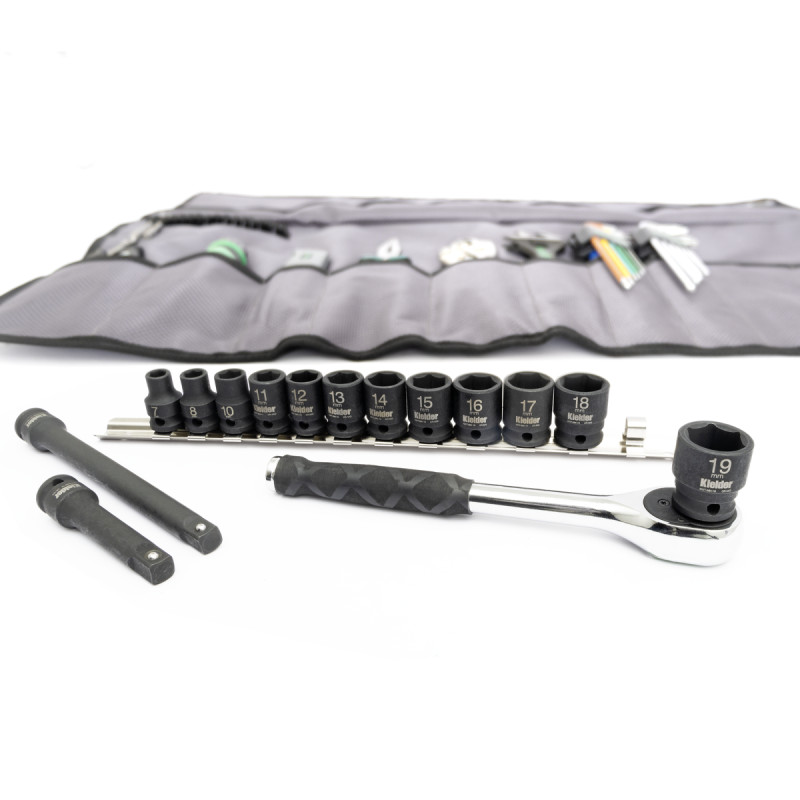 Complete Kielder-set met handgereedschap voor monteurs (40-delig, 3/8") - KWT-250-01 - KWT-250-01 - 5060441194916