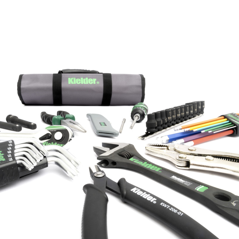 Set completo di attrezzi Kielder per meccanico (40 pezzi 3/8") - KWT-250-01 - KWT-250-01 - 5060441194916