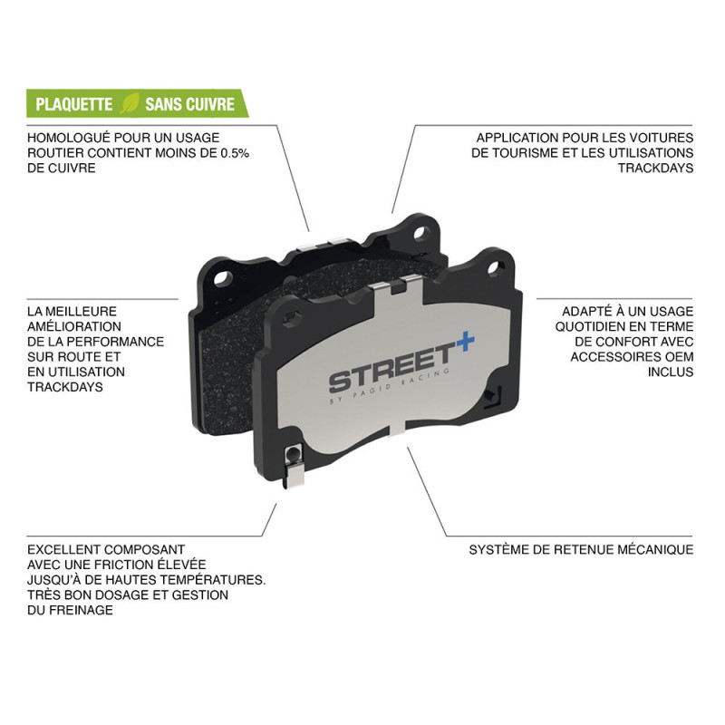 Plăcuțe de frână Pagid T8238 Street+ ph3 - PA-8238.ST - T8238SP2001