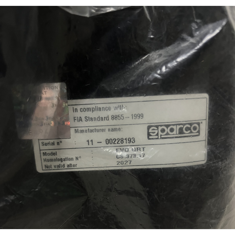 Scaun scoică Sparco Evo QRT FIA 31-12-27, recondiționat - 008007RNR-22 - 008007RNR-22 - 3666618038889