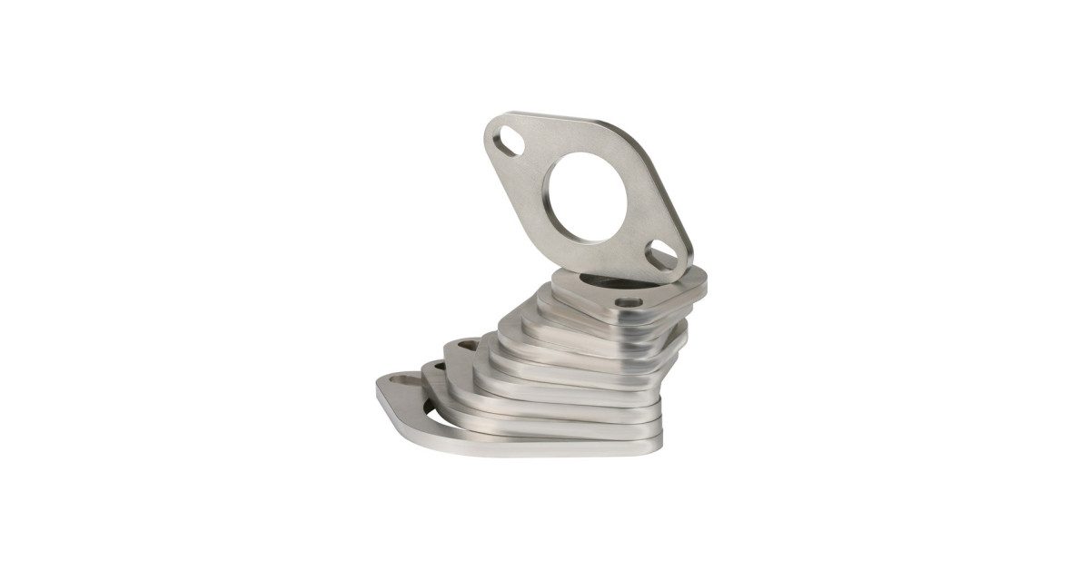Flangia Powersprint 2 fori in acciaio inox
