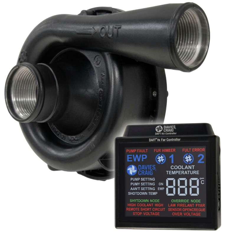 Set pompă electrică de apă Davies Craig EWP150, negru, 150 l/min, cu controler – Cod produs 8975 - DC-8975 - 8975 - 3666618841977