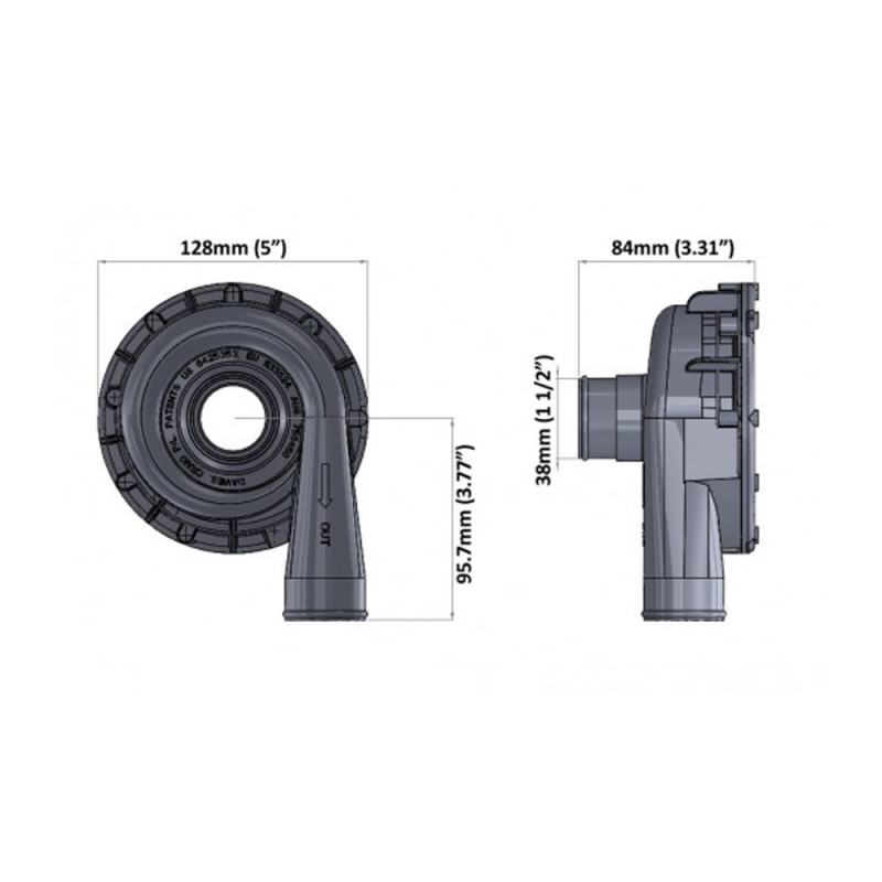 Kit pompa dell'acqua elettrica Davies Craig EWP115 in nylon 12 V - 115 L/min - M-EWP115 - 8025 - 3661768074350
