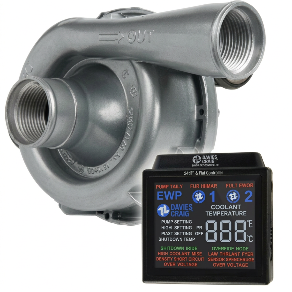 Set pompă electrică de apă Davies Craig EWP150, 150 l/min, cu controler – Cod produs 8970 - DC-8970 - 8970