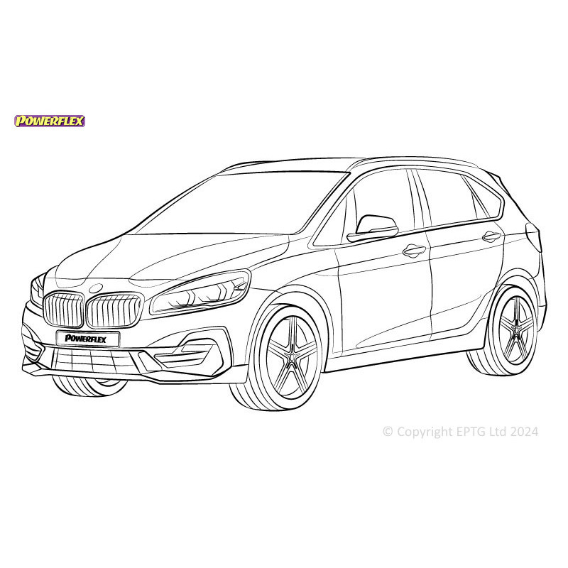 Powerflex Silentblocks BMW 2 Serie F45, F46 Active Tourer (2014 - 2021) - BUN-PF-00145 - BUN-PF-00145