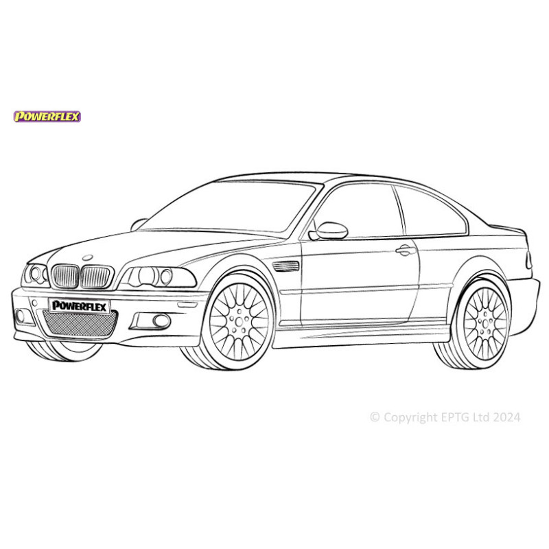 Boccole Powerflex BMW Série 3 E46 M3 inc CSL - BUN-PF-00156