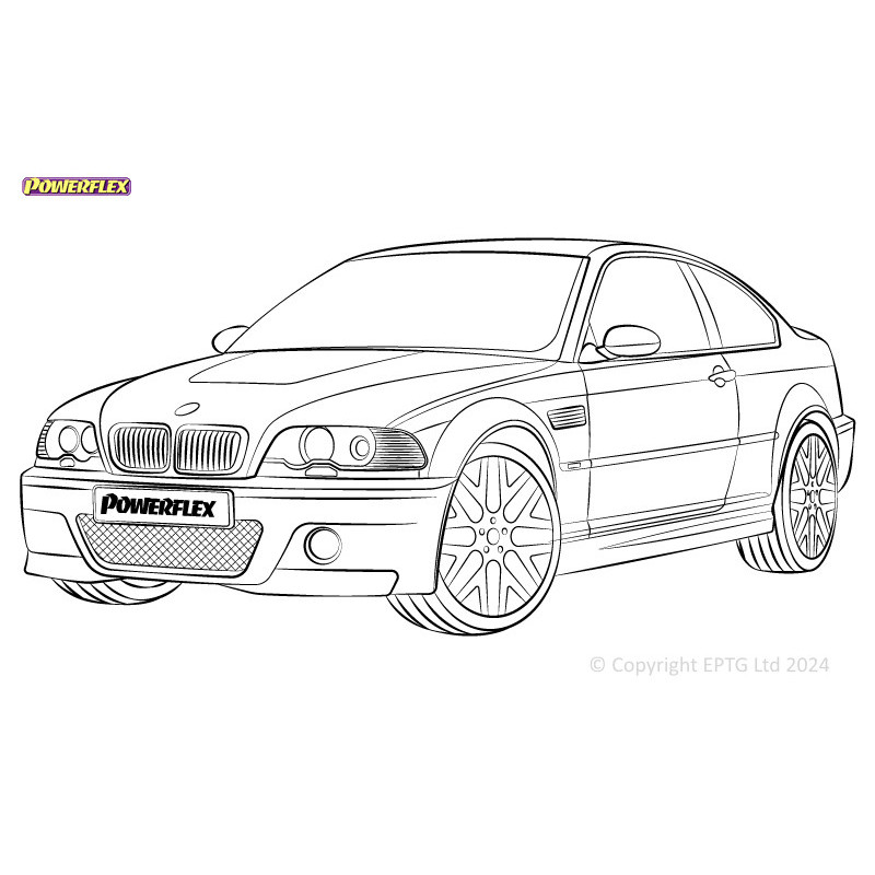 Silentblocs Powerflex BMW Série 3 E46 Xi/XD (4wd) - BUN-PF-00157