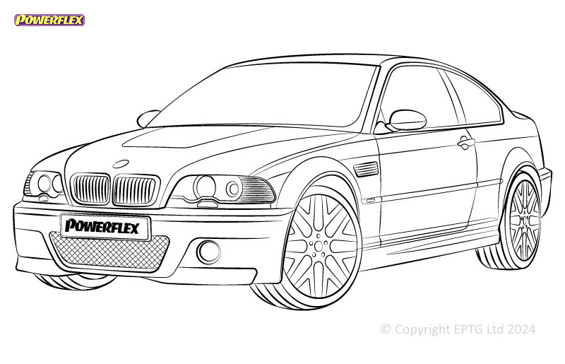 Boccole Powerflex BMW Série 3 E46 Xi/XD (4wd) - BUN-PF-00157