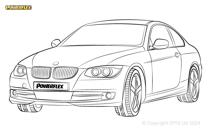 Silentblocuri Powerflex pentru BMW Seria 3 E9* Sedan / Touring / Coupé / Cabriolet - BUN-PF-00158