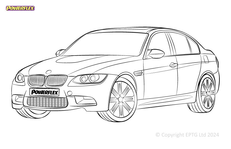 Powerflex bushes BMW Série 3 E9* M3 inc GTS & Cab - BUN-PF-00159
