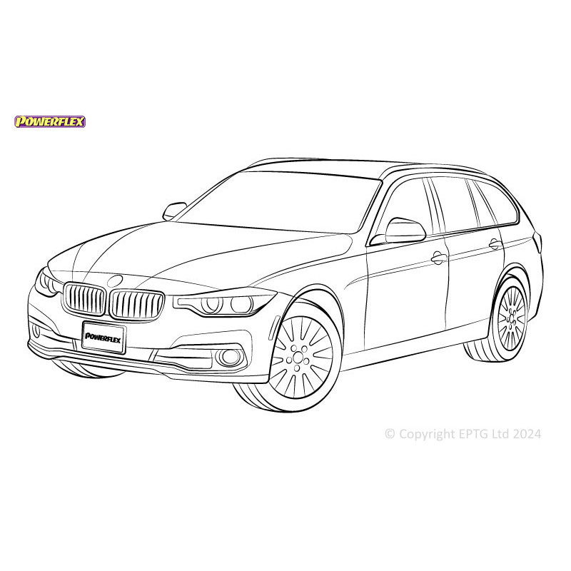 Silentblocuri Powerflex pentru BMW Seria 3 F3* Sedan / Touring xDrive (2011 - 2018) - BUN-PF-00162 - BUN-PF-00162