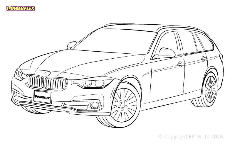 Powerflex bushes BMW Série 3 F3* Berline / Touring xDrive (2011 - 2018) - BUN-PF-00162 - BUN-PF-00162