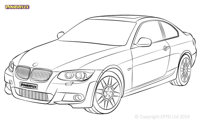 Powerflex Silentblocks BMW 3 Serie E9* xDrive - BUN-PF-00160