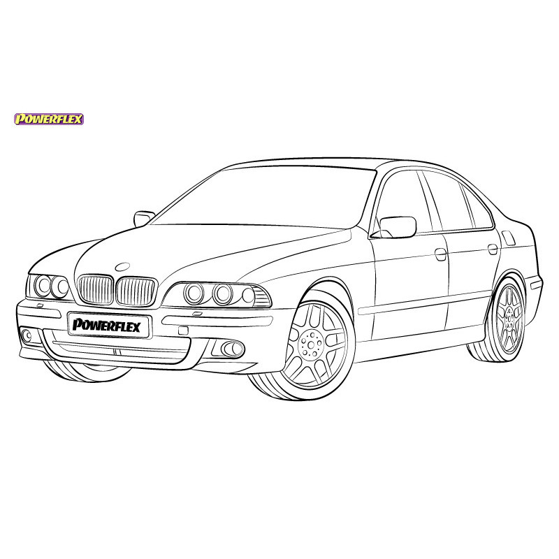 Silentblocs Powerflex BMW 5 Serie E39 520 tot 530 - BUN-PF-00175 - BUN-PF-00175